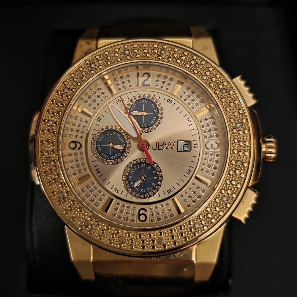 JBW Gold Men's Watch. Light Scratches On Band.